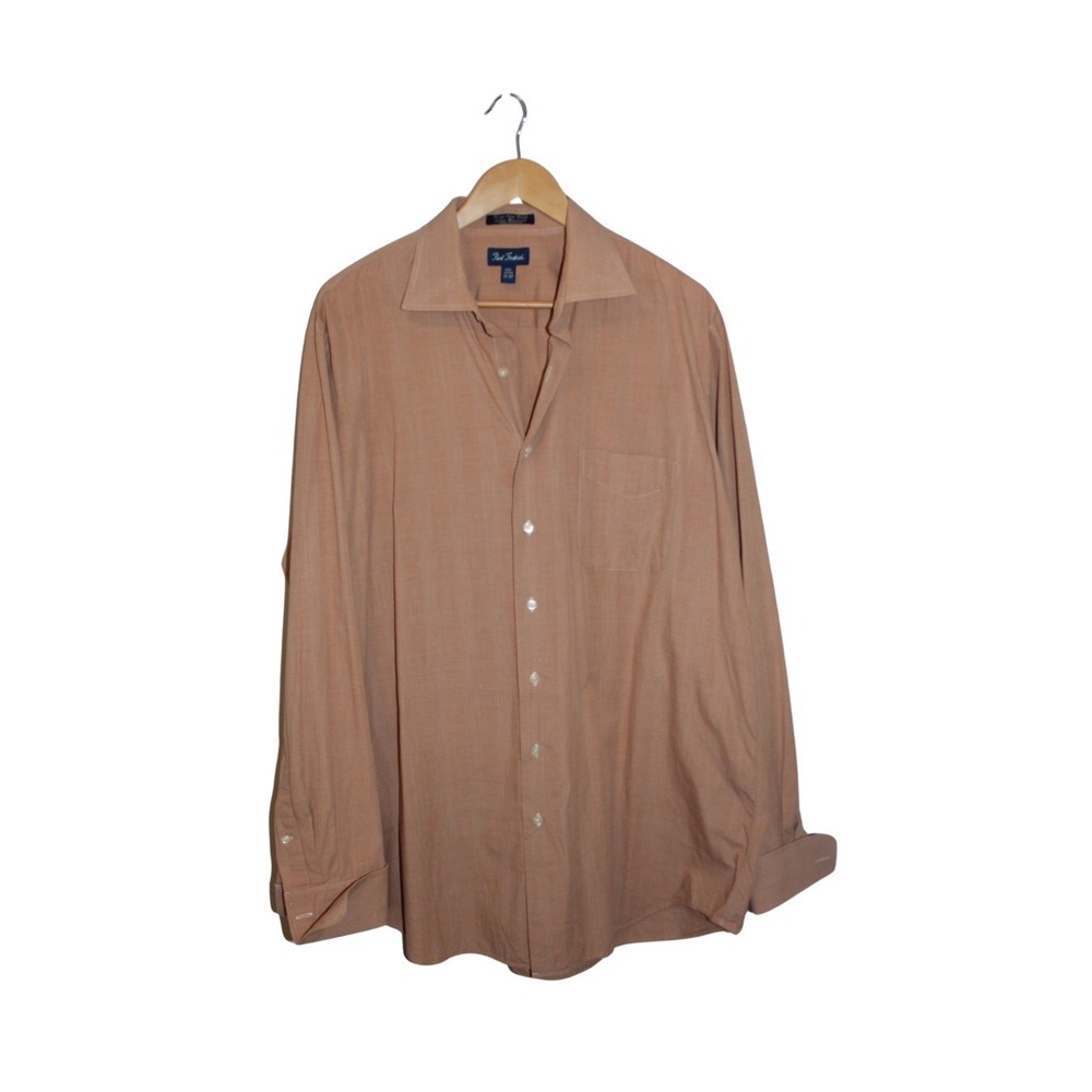 Paul Fredrick Long Staple Cotton Dress Shirt | Men's 17 / 37 | Brown